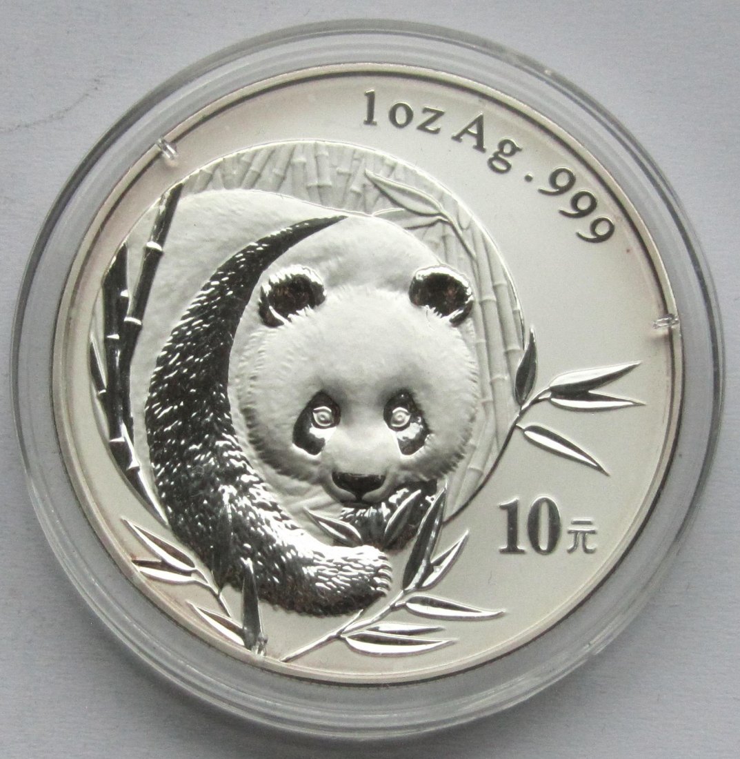  China: Silberunze Panda 2003   