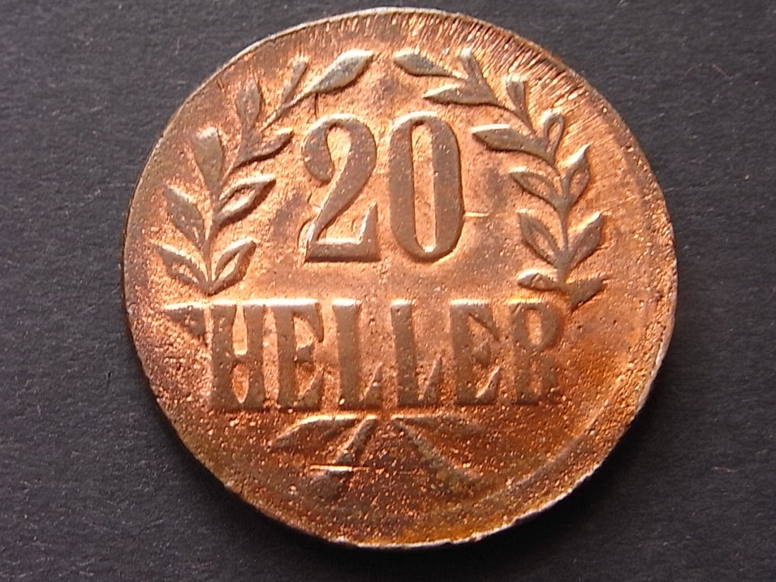  Deutsch Ostafrika 20 Heller 1916 T ss   