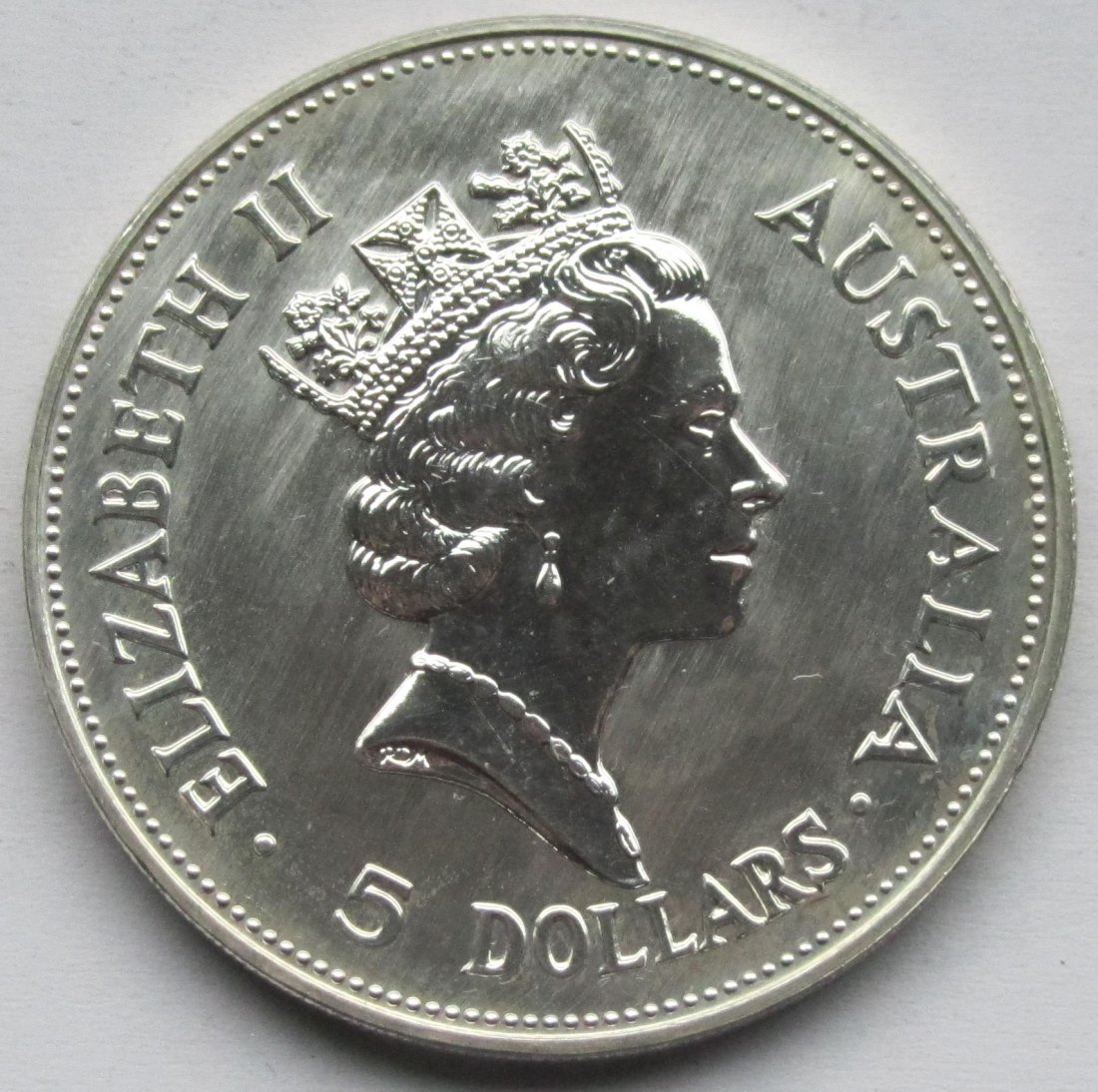  Australien: Silberunze Kookaburra 1990   