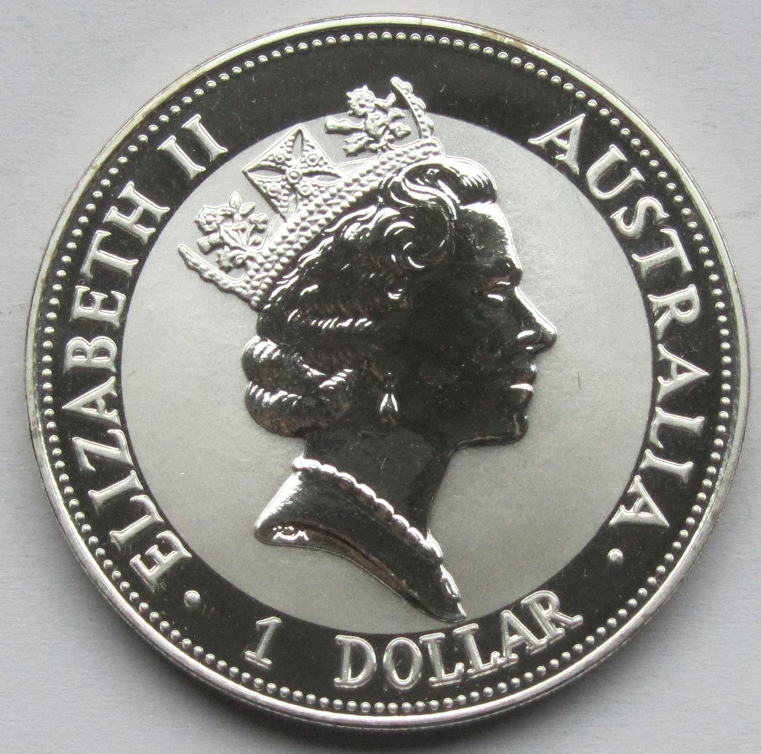  Australien: Silberunze Kookaburra 1992   