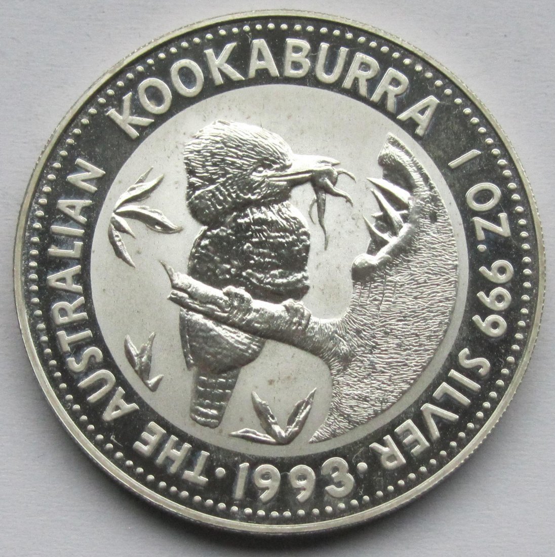  Australien: Silberunze Kookaburra 1993   