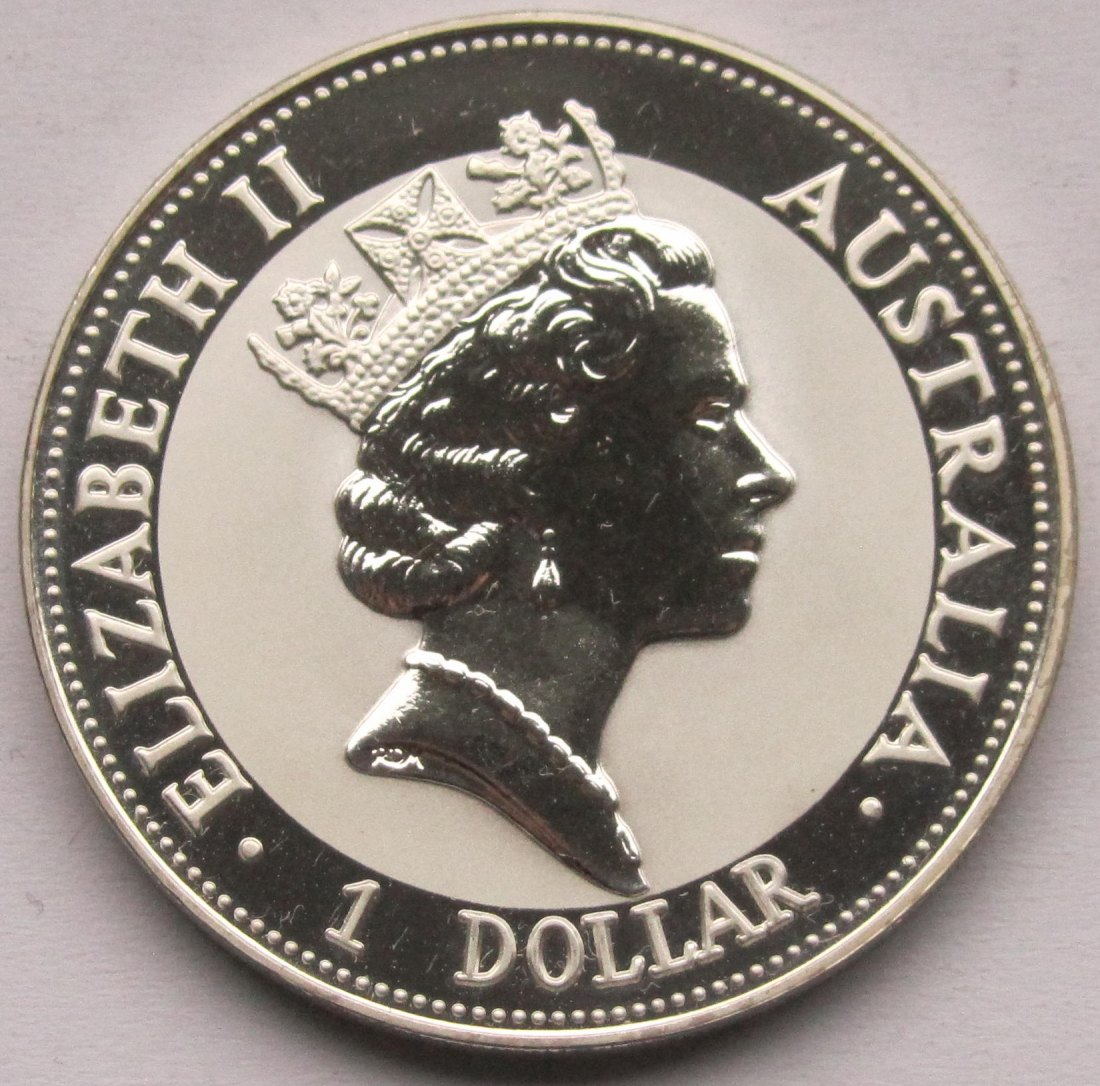  Australien: Silberunze Kookaburra 1993   