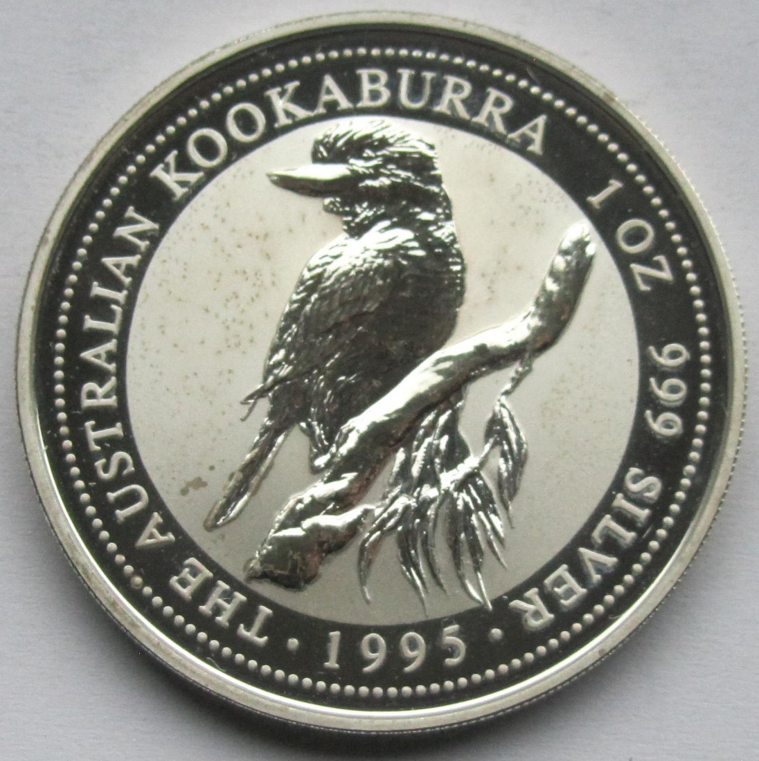  Australien: Silberunze Kookaburra 1995   
