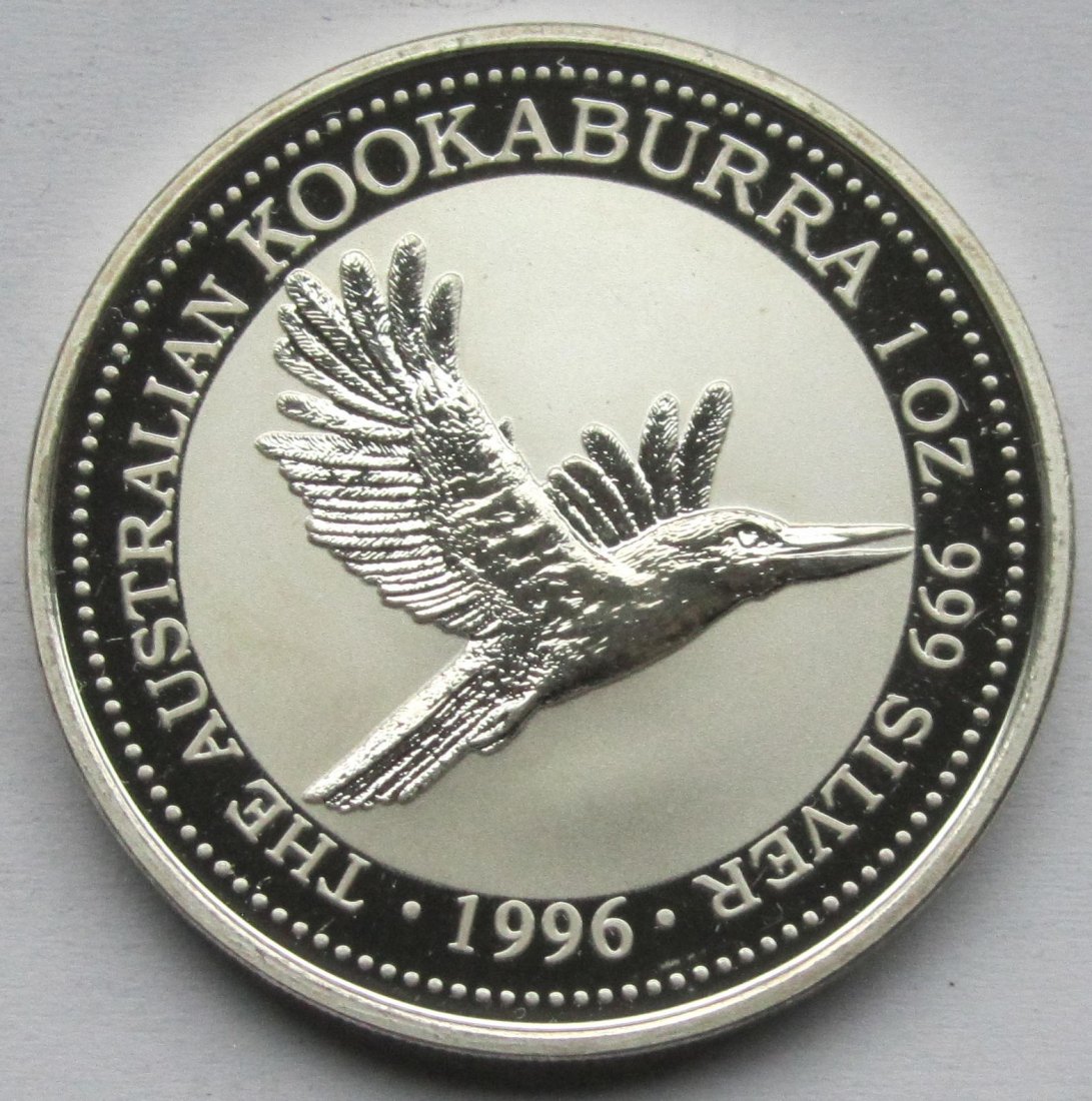 Australien: Silberunze Kookaburra 1996   