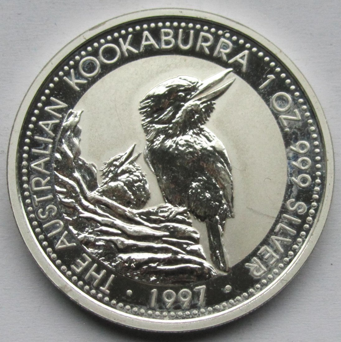  Australien: Silberunze Kookaburra 1997   