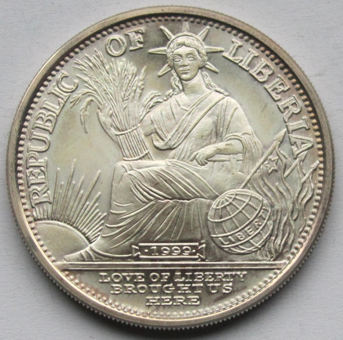  Liberia: Silberunze Millennium 2000   