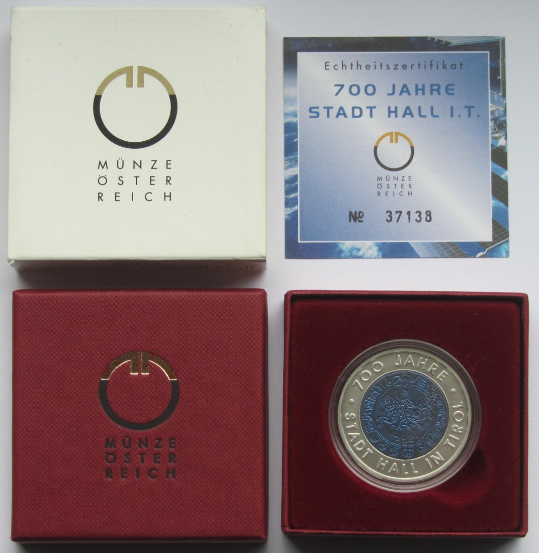  Österreich: 25 Euro Niob Hall 2003   