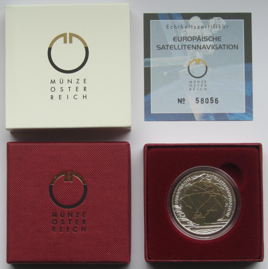  Österreich: 25 Euro Niob Satellitennavigation 2006   