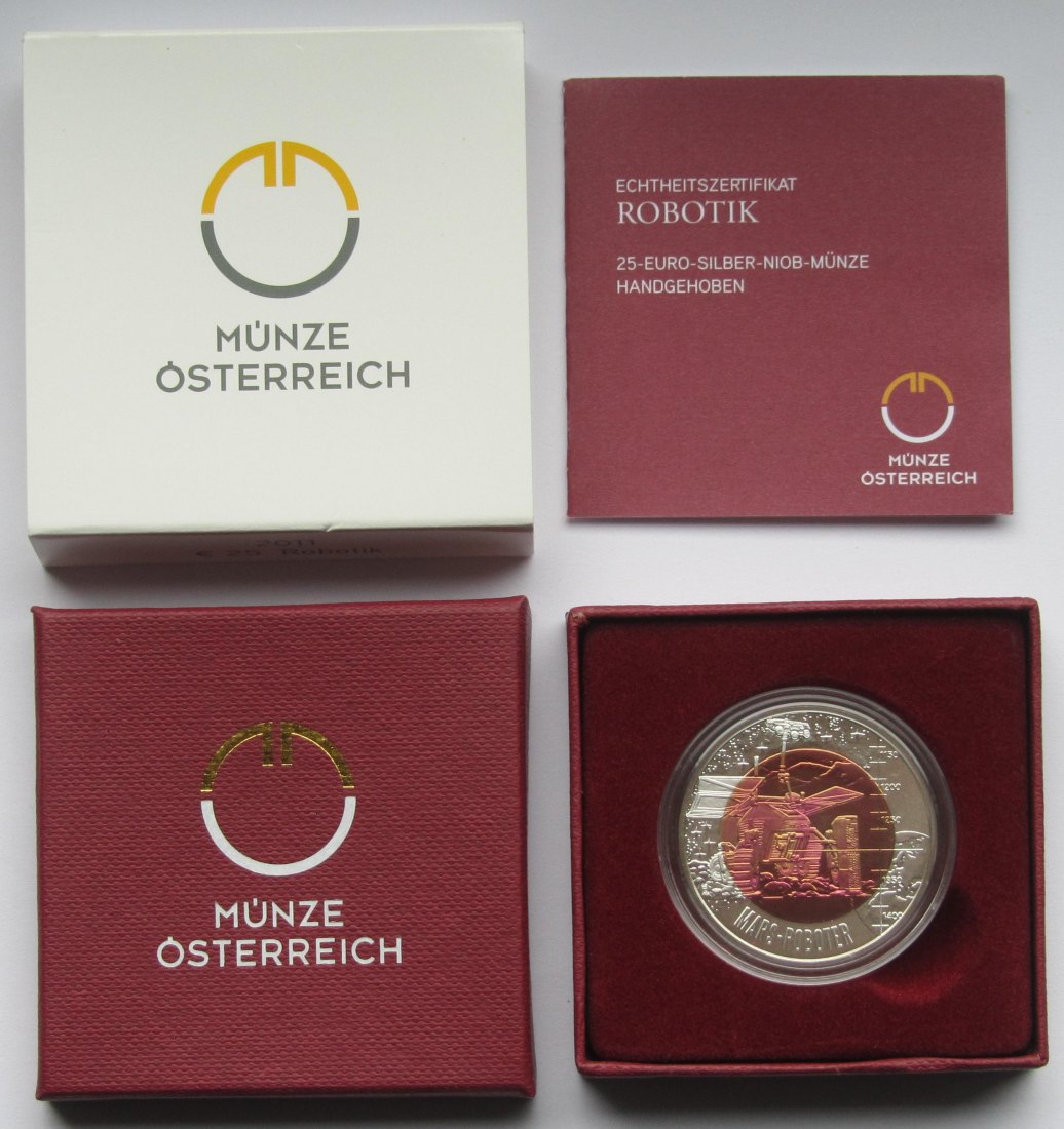  Österreich: 25 Euro Niob Robotik 2011   