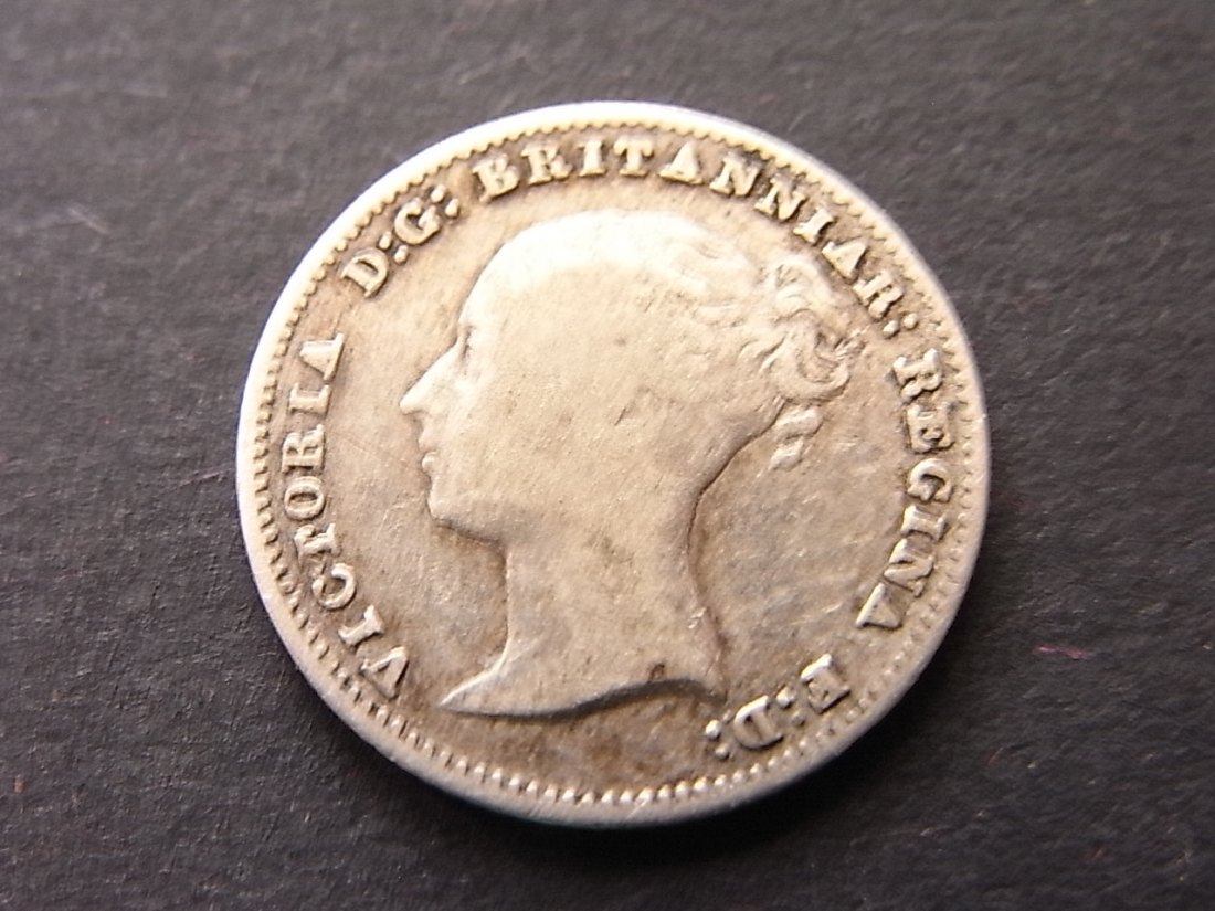  Großbritannien 4 Penny 1843 s Silber   