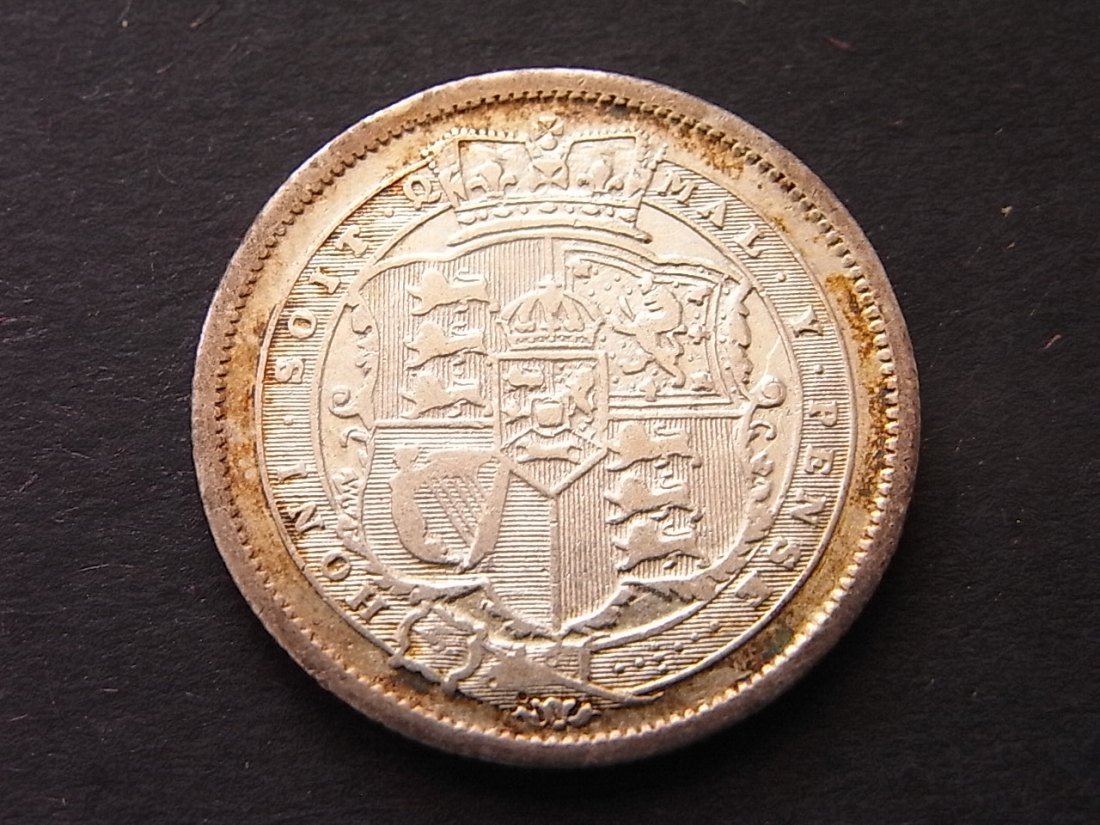  Großbritannien Schilling 1816 ss KM666 5,54gramm Silber   