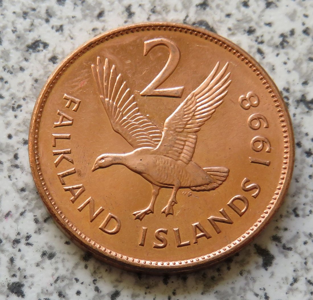  Falkland Inseln 2 Pence 1998   