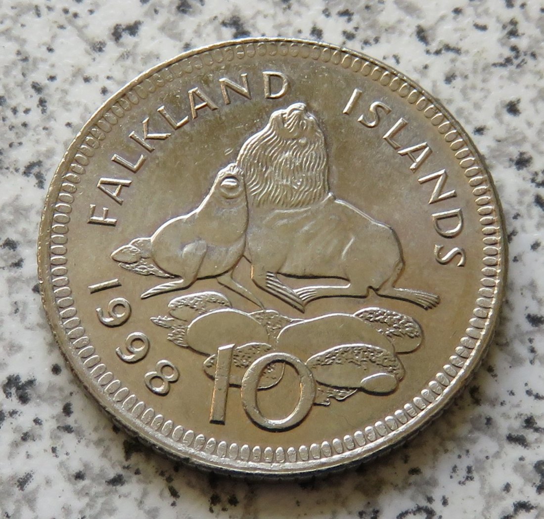  Falkland Inseln 10 Pence 1998   