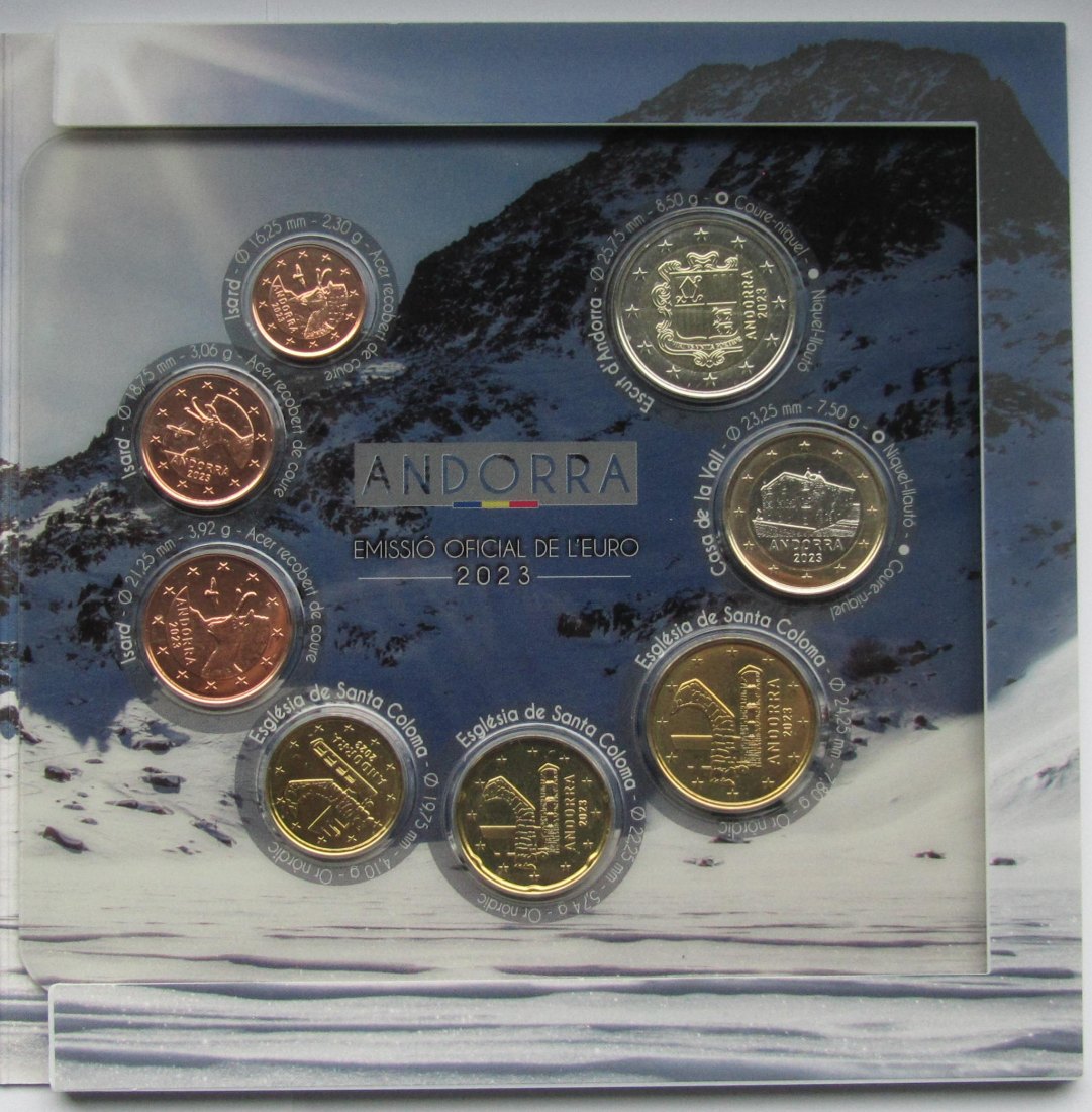 Andorra: Kursmünzensatz 2023   