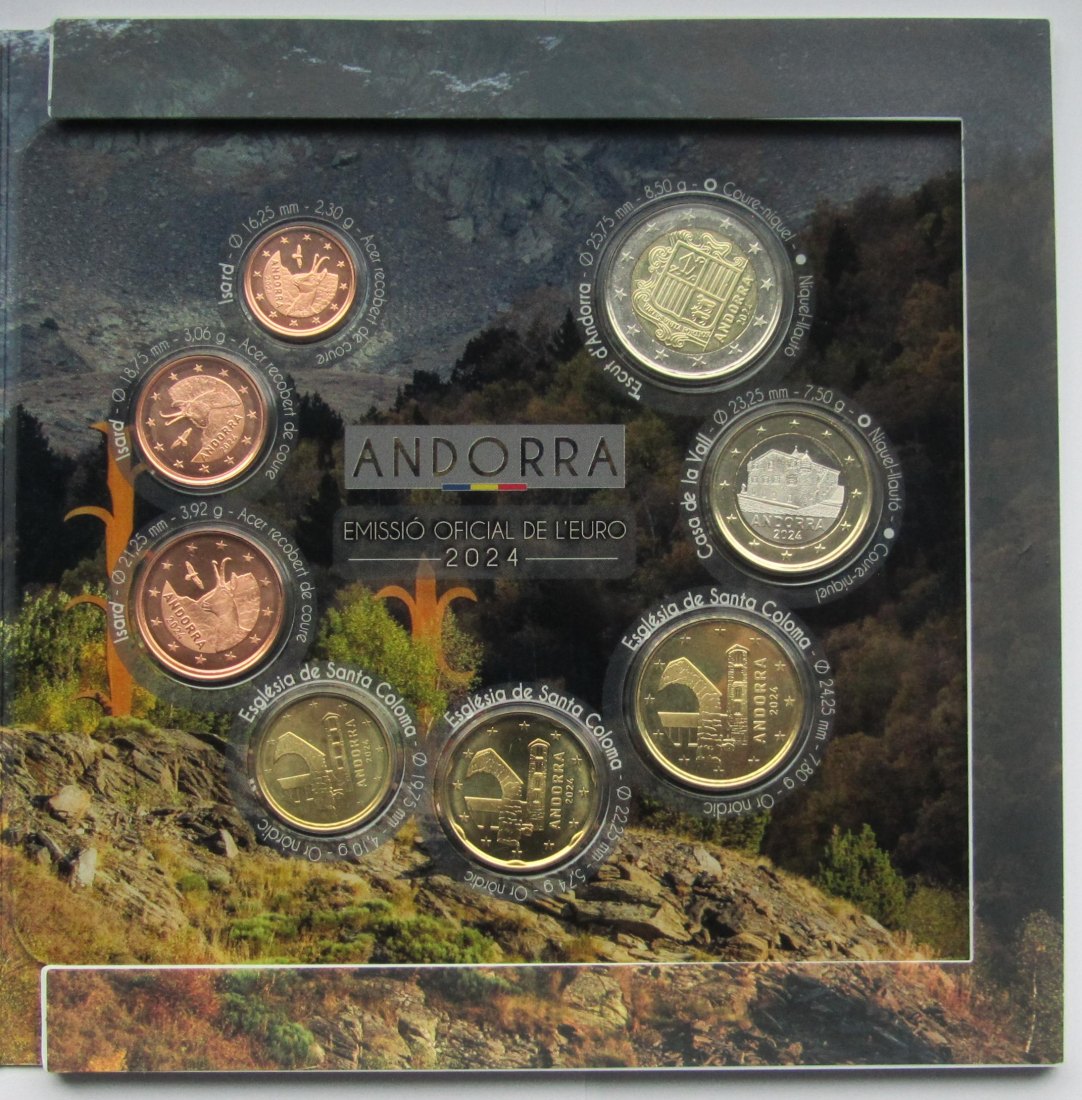  Andorra: Kursmünzensatz 2024   