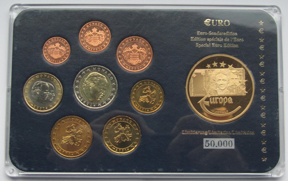  Monaco: Eurosatz 2001   