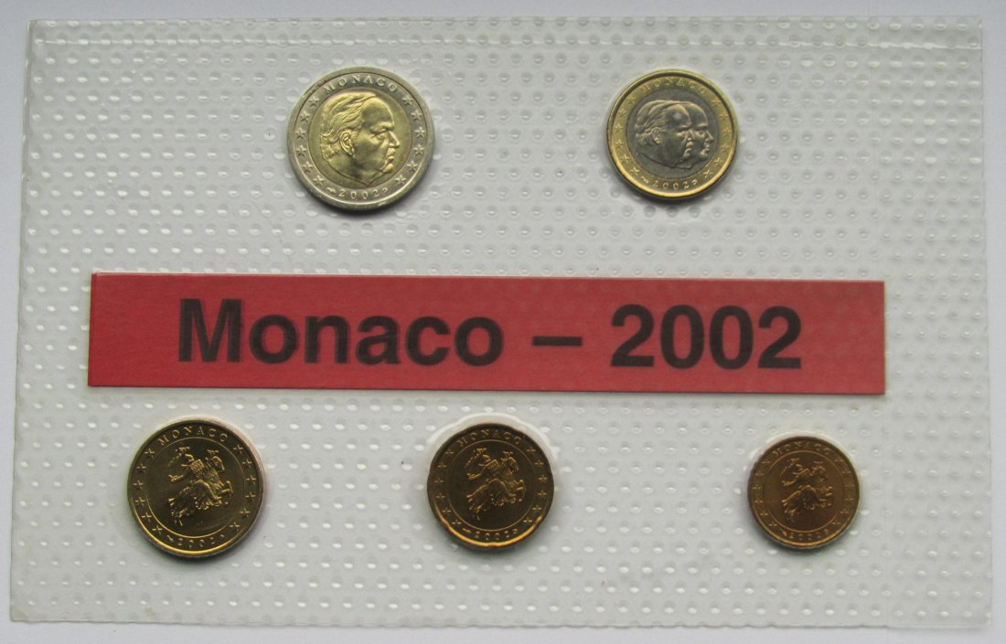  Monaco: Eurosatz 2002 (10 Cent - 2 Euro)   