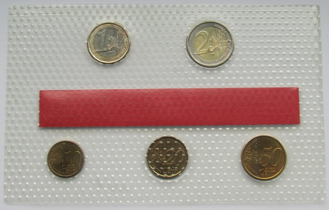  Monaco: Eurosatz 2002 (10 Cent - 2 Euro)   