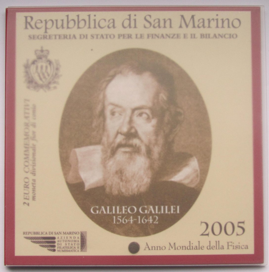  San Marino: 2 Euro Galileo 2005   