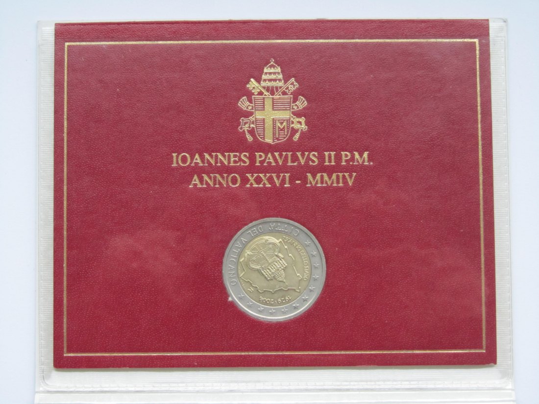  Vatikan: 2 Euro 75 Jahre Vatikanstaat 2004   