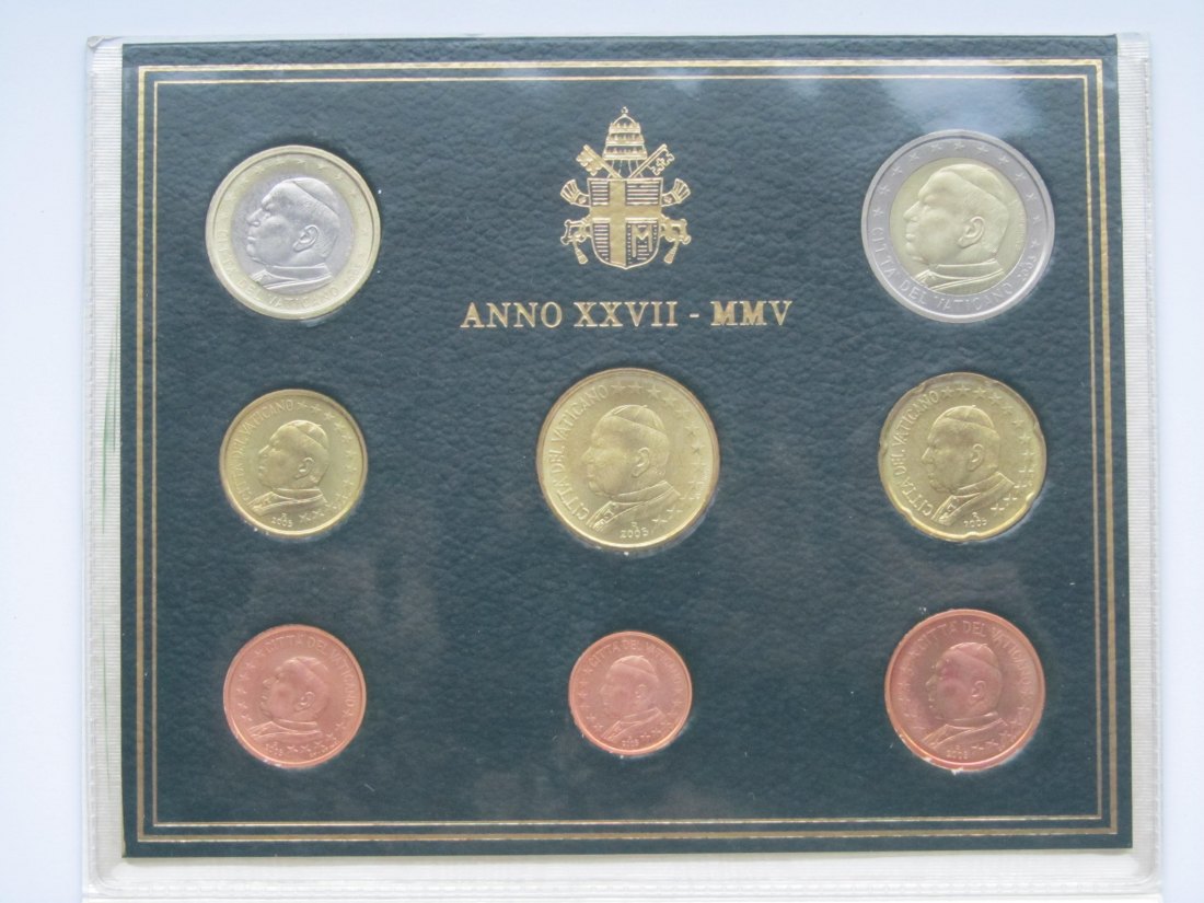  Vatikan: Kursmünzensatz 2005   