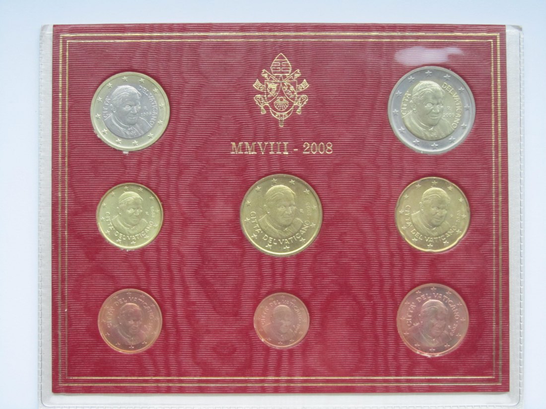  Vatikan: Kursmünzensatz 2008   