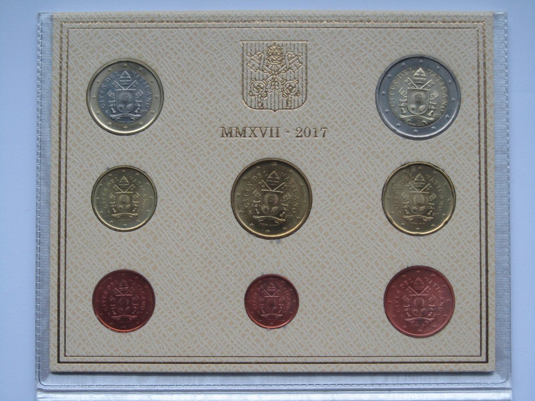  Vatikan: Kursmünzensatz 2017   