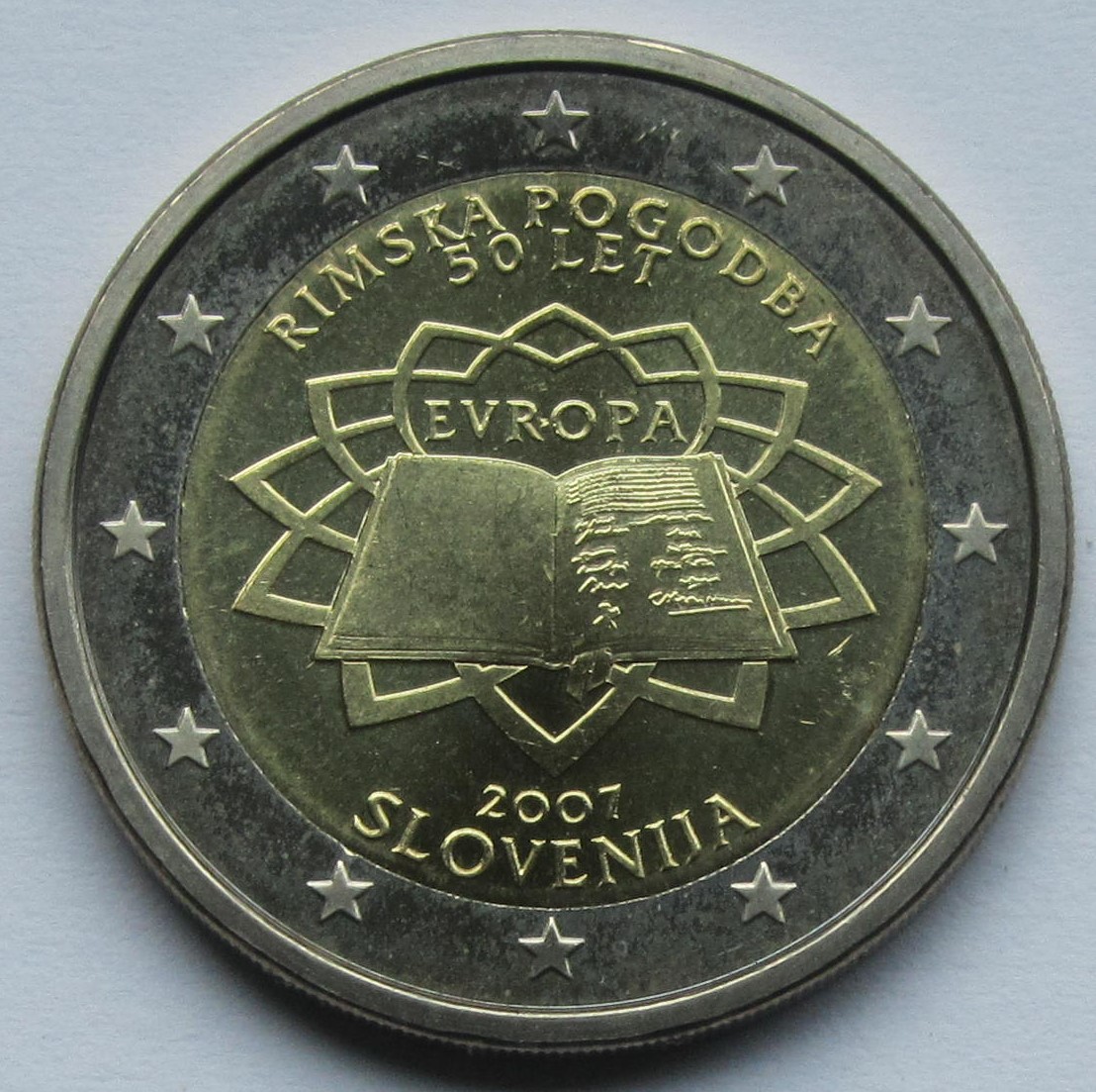  Slowenien: 2 Euro Römische Verträge 2007   