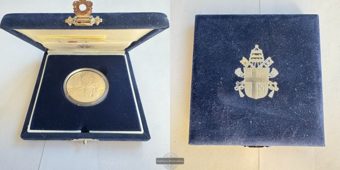  Vatikanstadt 10 Euros John Paul II (World Day of Peace) 2002 FM-Frankfurt KM#350 Feinsilber: 20,35g   