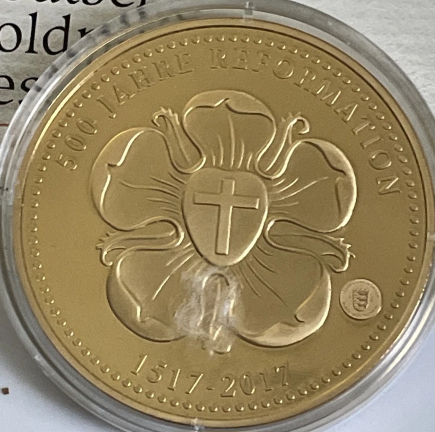  Gedenkmedaille Wartburg Reformation 1517 - 2017   