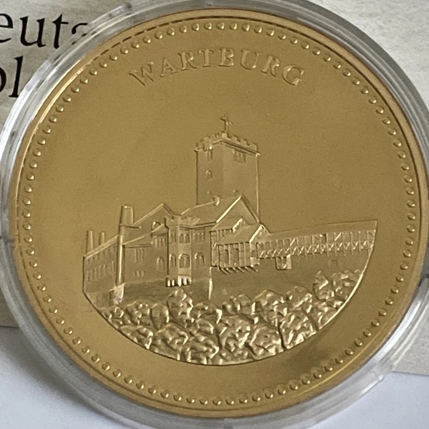  Gedenkmedaille Wartburg Reformation 1517 - 2017   