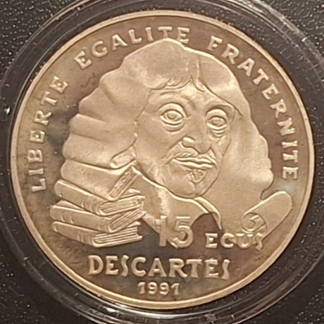  Frankreich,100 Francs, 1991 Umlauf- und Gedenkmünze 22,2 g 900er Silber 19,98g fein gekapselt   