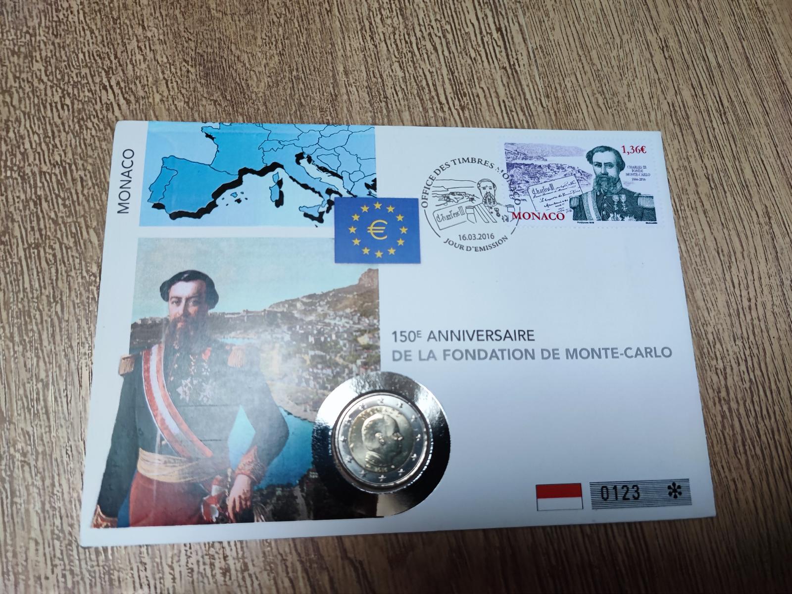  MONACO 2 EURO 2016 FONDATION MONTE CARLO NUMISBRIEF   
