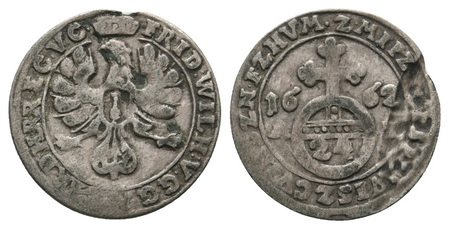  Altdeutschland; Kleinmünze 1662   