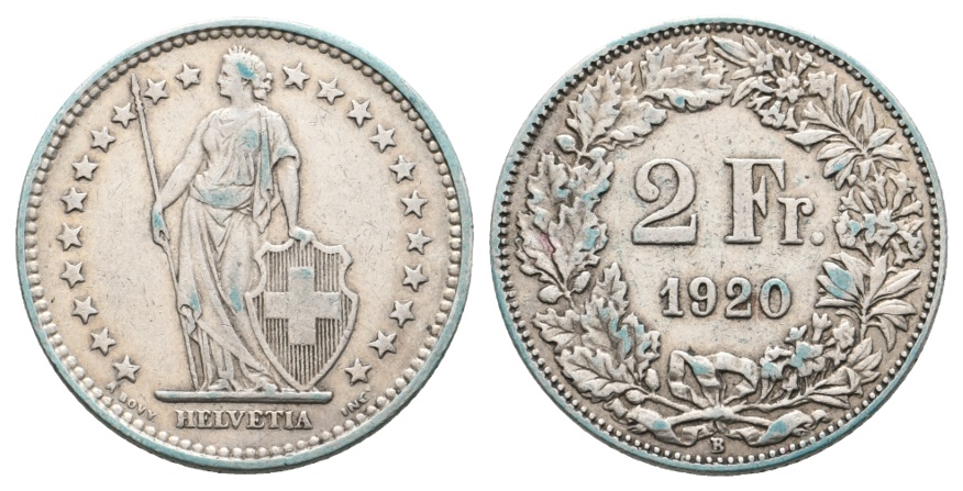  Schweiz; 2 Franken 1920   
