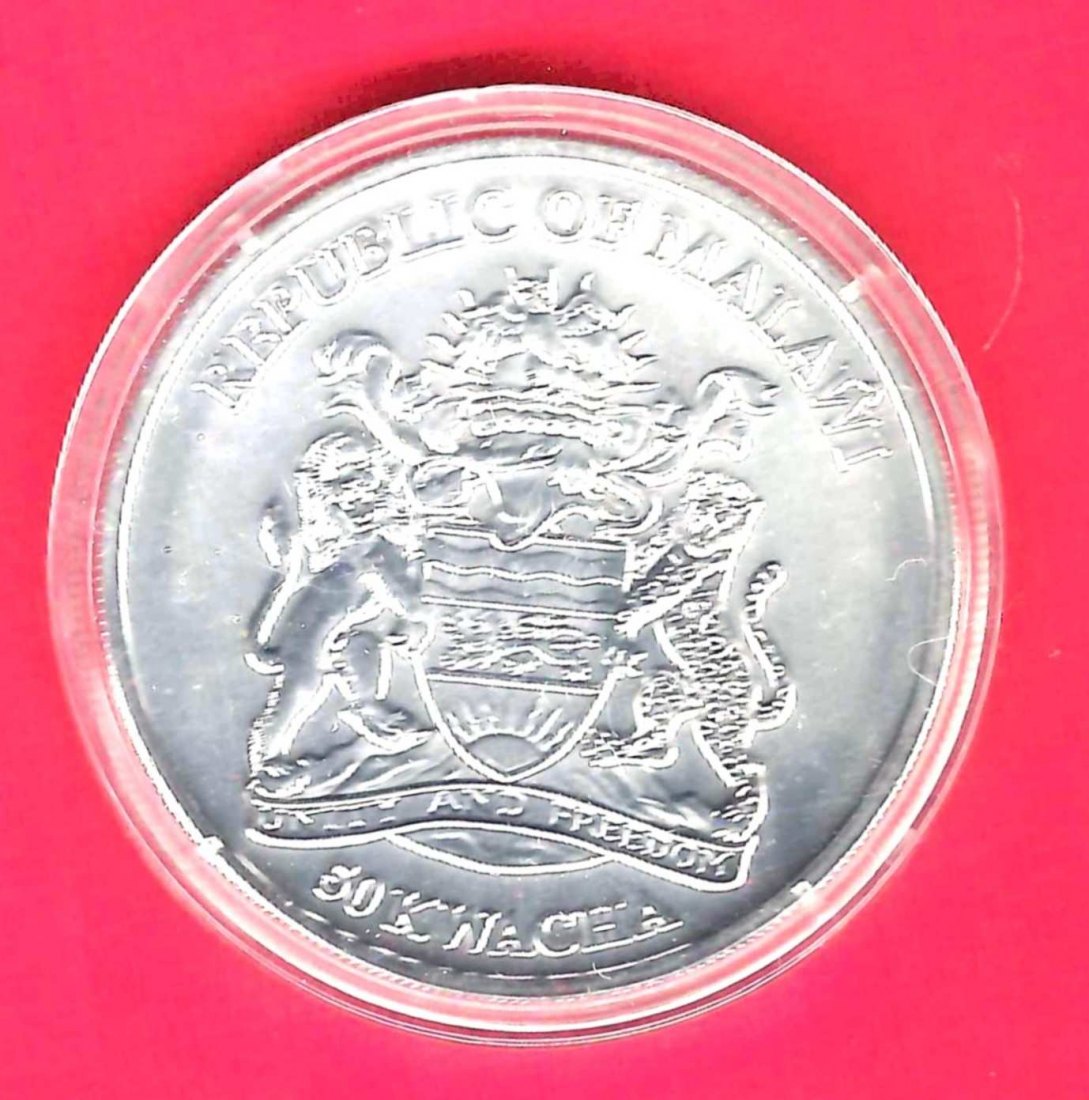  Malawi 50 Kwacha 1 OZ Feinsilber 2010 Münzenankauf Koblenz Frank Maurer Al 676   