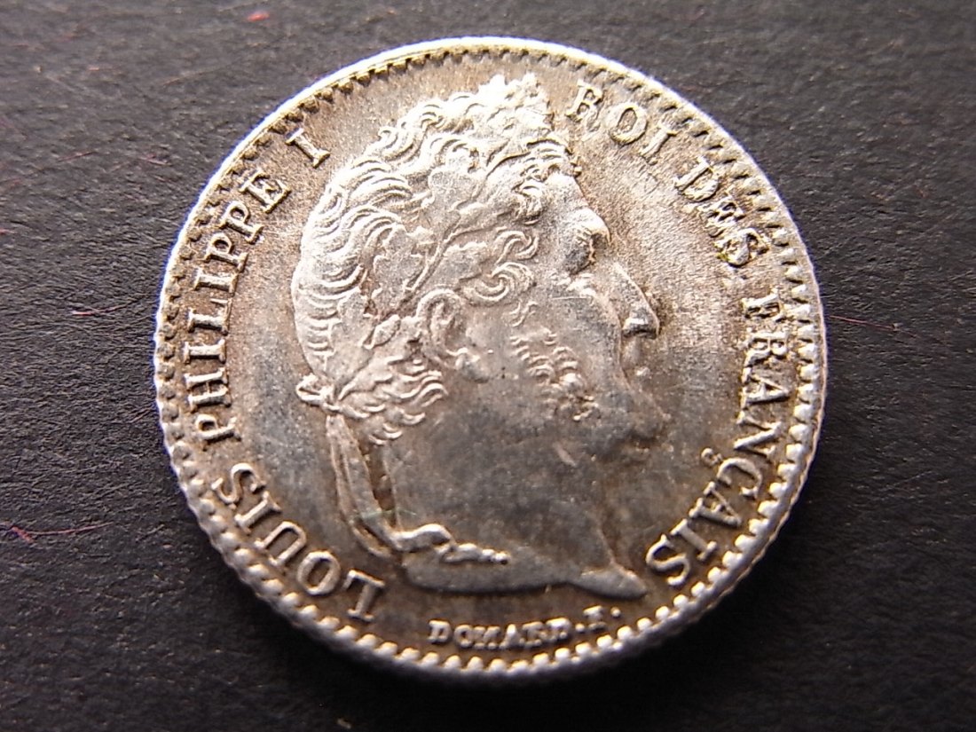  Frankreich 1/4 Franc 1845 vzgl   