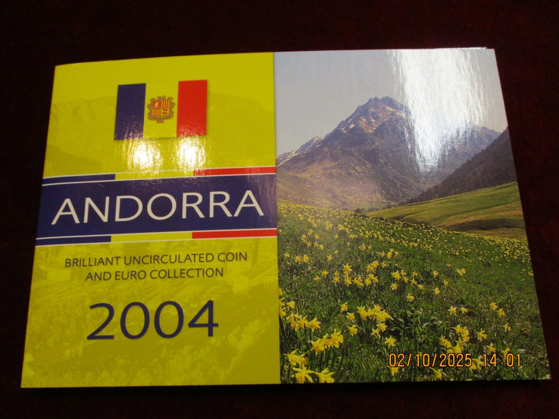  Andorra Münzen 2004 Set Gewicht mit Verpackung 73g   