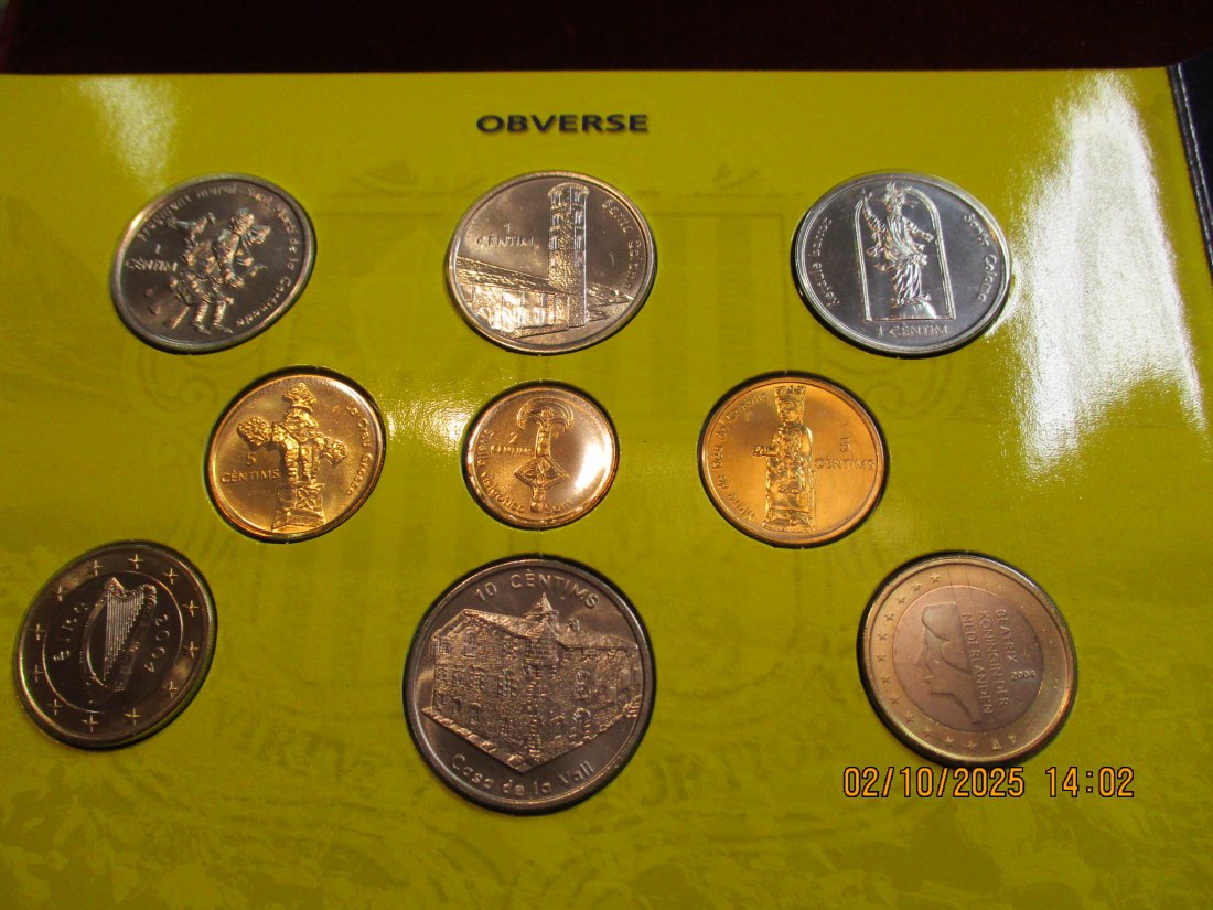  Andorra Münzen 2004 Set Gewicht mit Verpackung 73g   