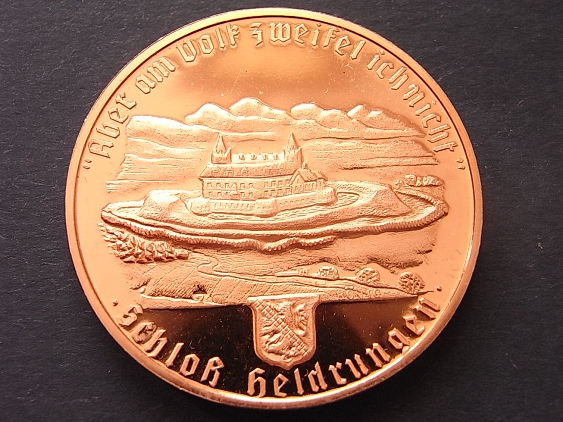  Medaille Schloß Heidrungen Luther Ehrung 40mm Proof   