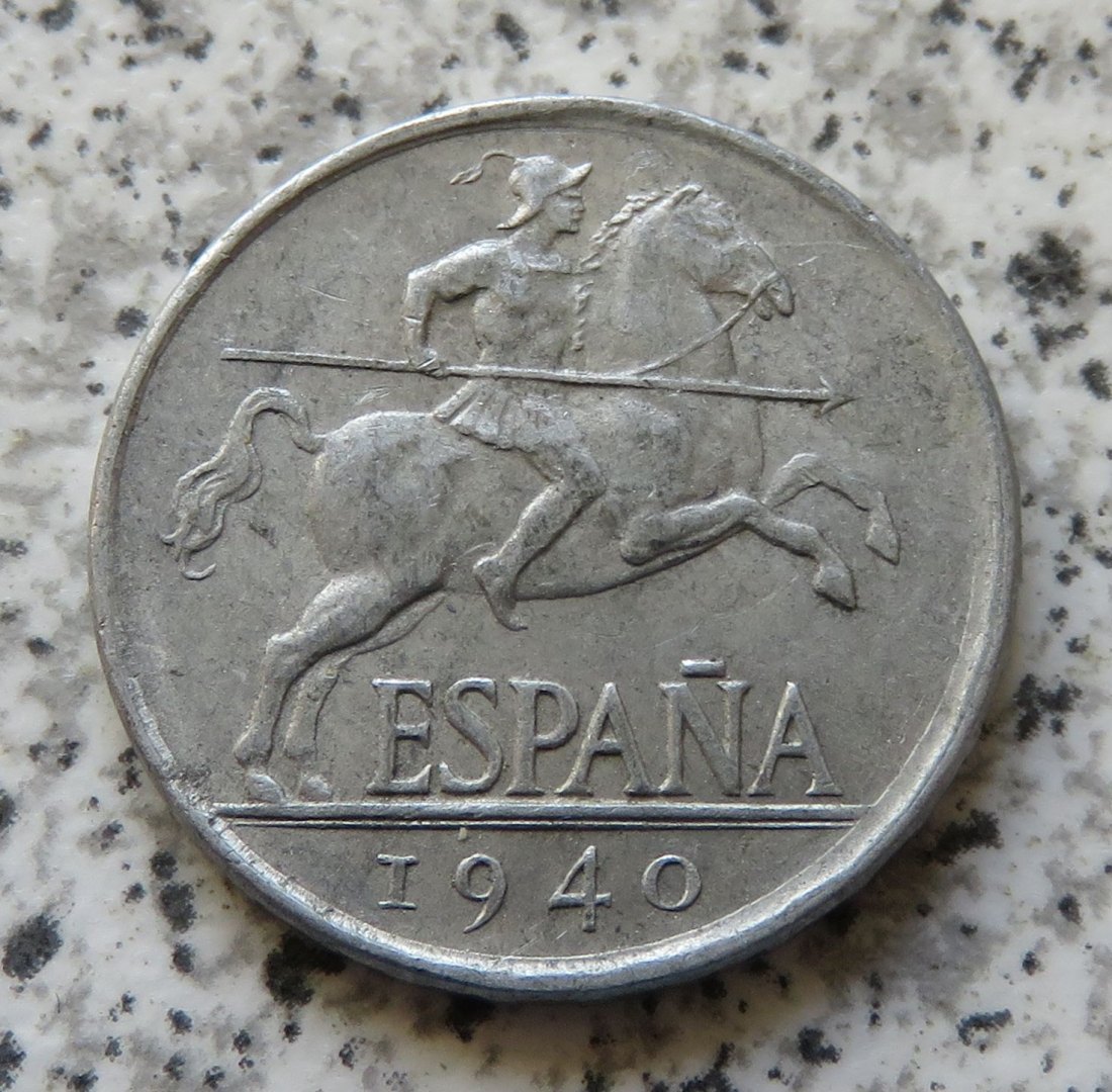  Spanien 5 Centimos 1940   