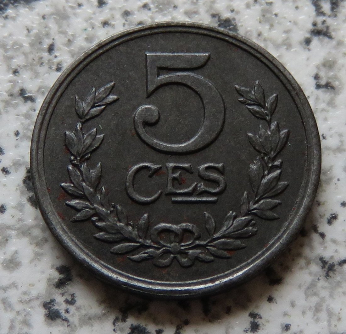  Luxemburg 5 Centimes 1918, Erhaltung   