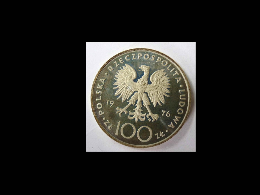  Silbermünze Polen Kazimierz Pułaski 100 Zlotys 1976 625er Silber 10,31 g Feinsilber,  sehr schön   