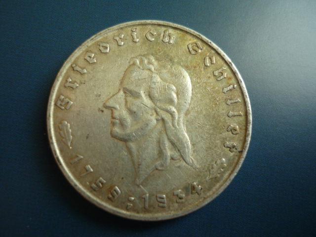  5 MARK 1934 SCHILLER!   