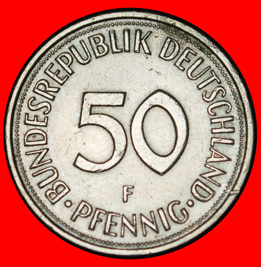  Ⰶ NOT COMMUNIST (1949-2001): GERMANY★50 PFENNIGS 1974F DISCOVERY! BADEN!★LOW START ★ NO RESERVE!   