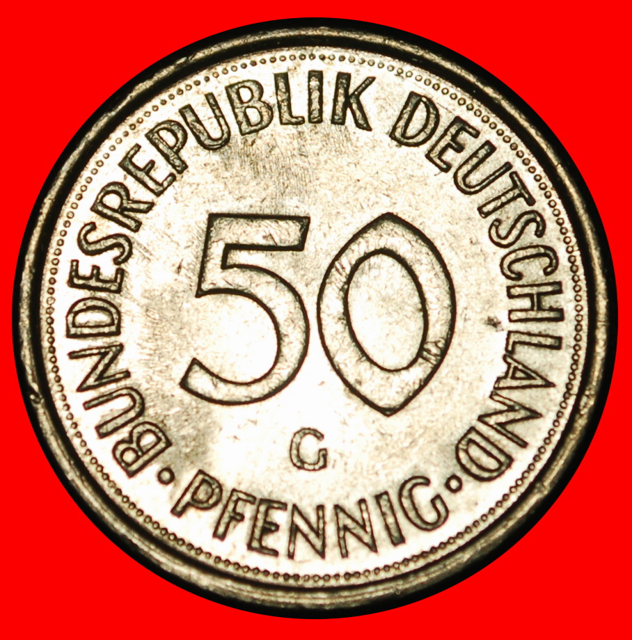  Ⰶ NOT COMMUNIST (1949-2001): GERMANY★50 PFENNIGS 1977G DISCOVERY! BADEN!★LOW START ★ NO RESERVE!   