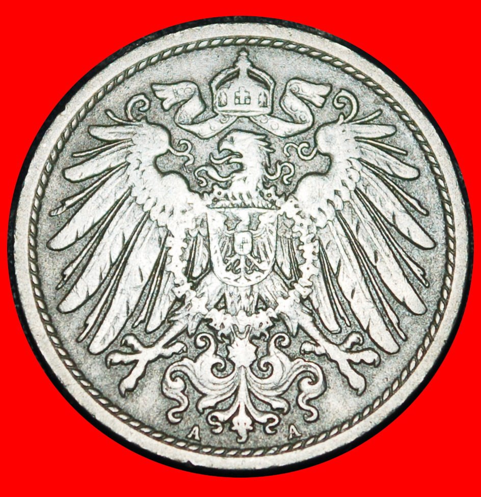  Ⰶ EAGLE (1890-1916): GERMANY★10 PFENNIGS 1898A PRUSSIA! WILLIAM II 1888-1918★LOW START ★ NO RESERVE!   