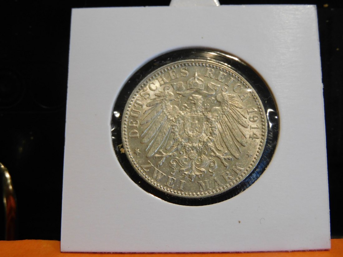  GERMANY 2 MARK 1914 BAVARIA.GRADE-PLEASE SEE PHOTOS.   