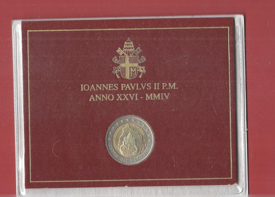  2 Euro Vatikan 2004 Koblenzer Muenzen Studio Münzankauf Koblenz Frank Maurer AL679   