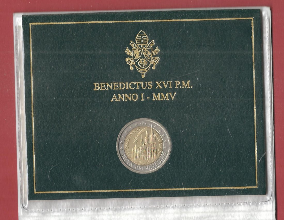  2 Euro Vatikan 2005 Rar Koblenzer Muenzen Studio Münzankauf Koblenz Frank Maurer AL686   